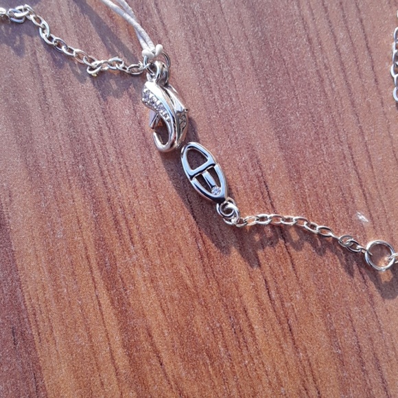 Eliot Danori, Pave Leaf Cubic Zirconia Necklace - Picture 3 of 9